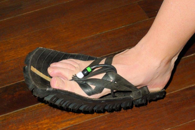  Sandals being modelled