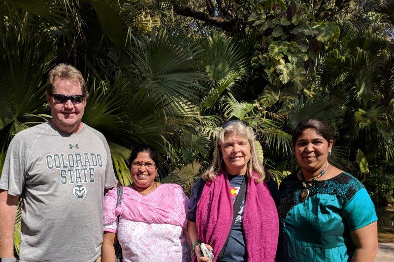 Mark and Susan with Indian ladies